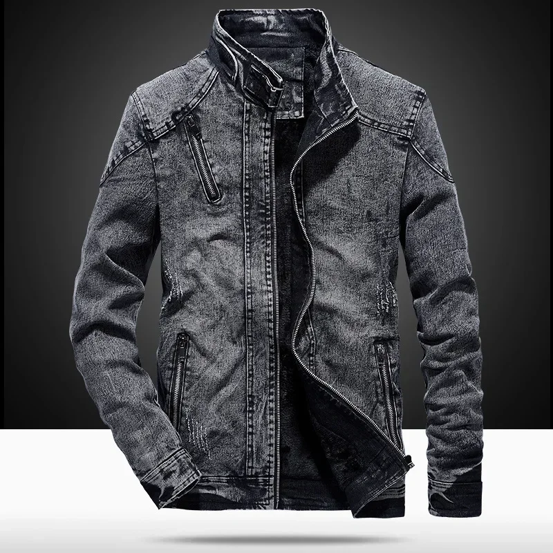 Men'S Fashion Light Jacket - الرجال الدنيم سترة الكورية الأزياء الضوء