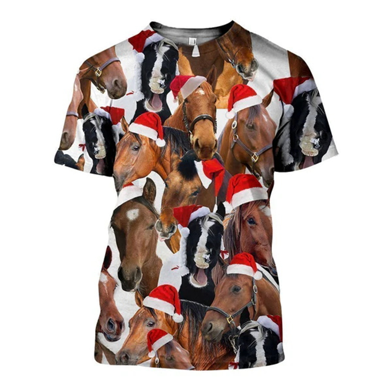 Mens Xmas Fashion - جديد ثلاثية الأبعاد عيد الميلاد الحيوانات
