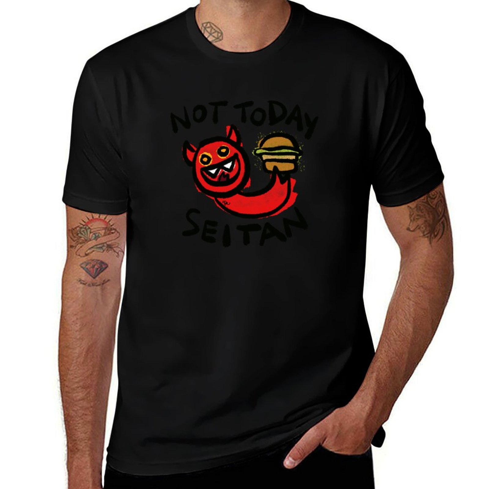 Men'S Fashion Today - تي شيرت Not Today Seitan بتصميم