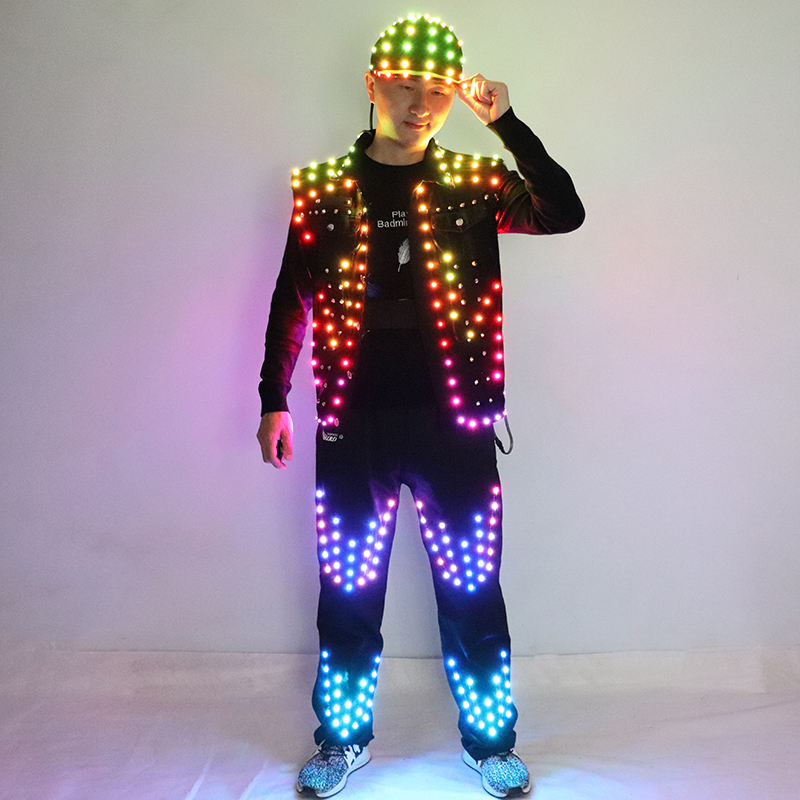 Men'S Fashion Light Jacket - كامل اللون LED زي الرجال بار