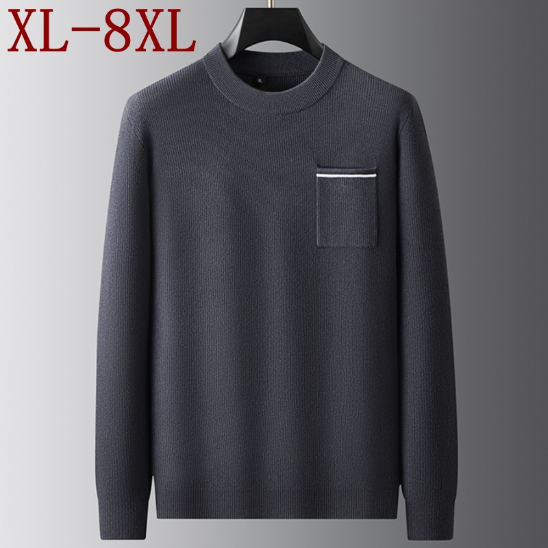 Turtleneck Sweater Men - 8XL 7XL 6XL 2025 جديد خريف