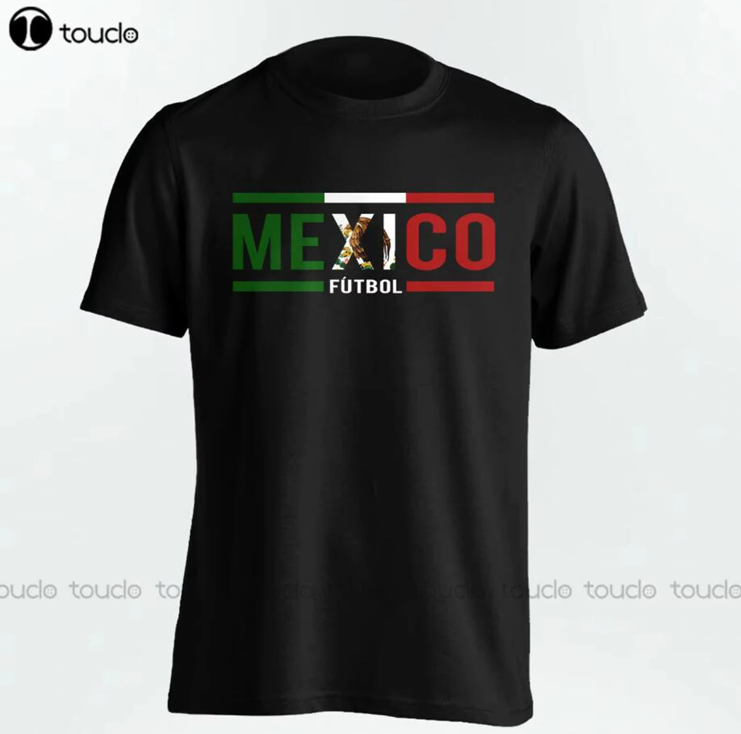 Mens Fashion Mexico - تي شيرت أسود للرجال بتصميم لاعب