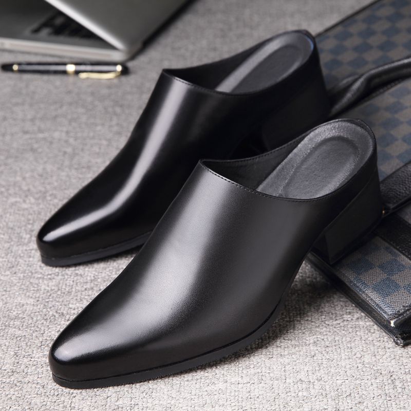 Men'S Fashion Bag - صنادل رجالية مدببة، أحذية جلدية أنيقة