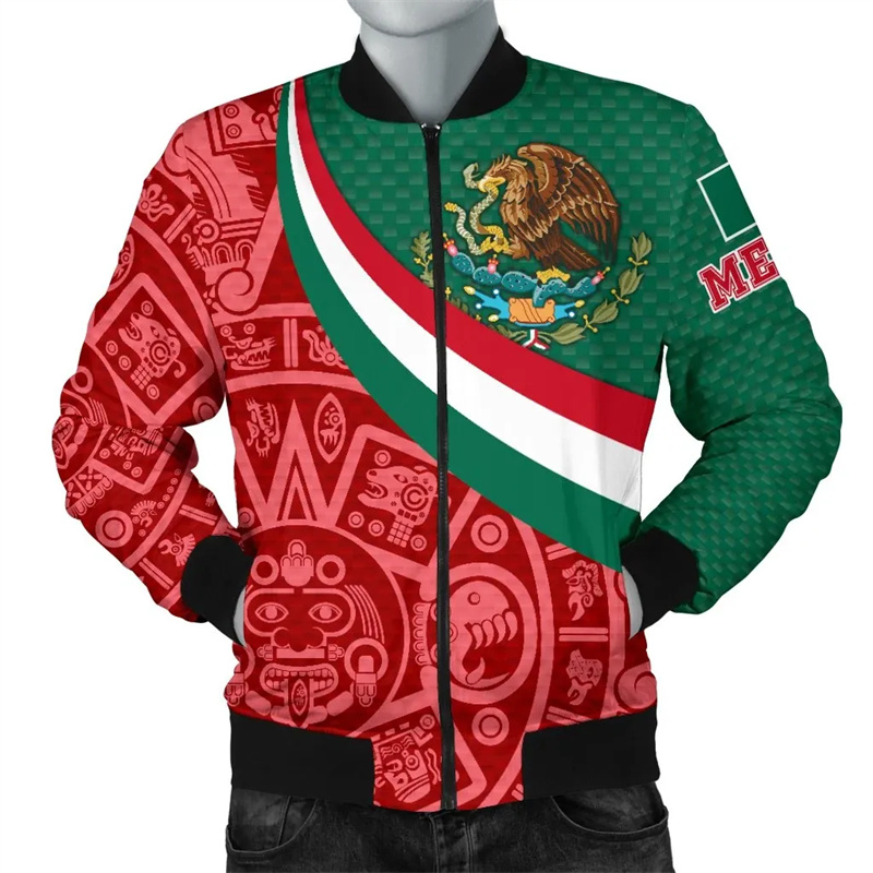 Mens Fashion Mexico - جاكيت رجالي من الأزتيك المحارب ،