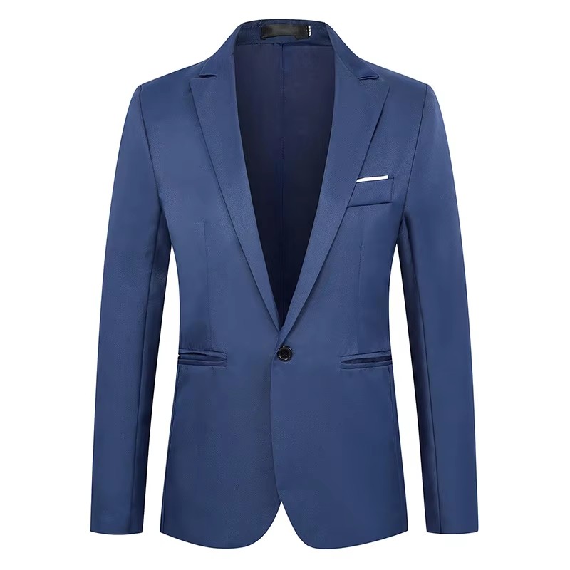 Men'S Fashion Light Jacket - سترة رجالية ضيقة بأكمام طويلة أحادية