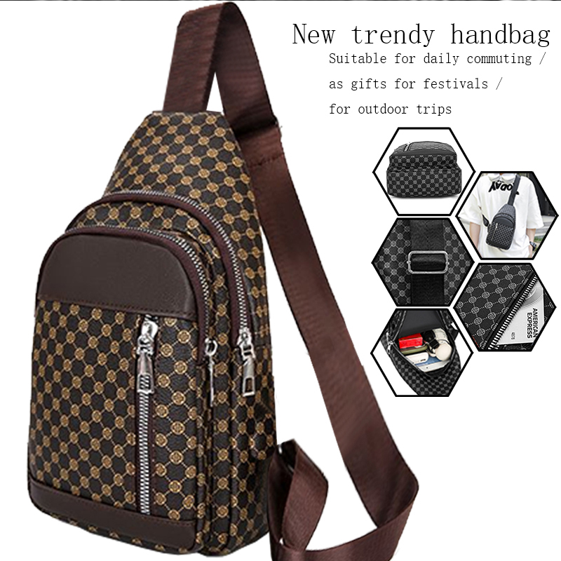 Men'S Fashion Bag - حقيبة صدر عملية بنمط محايد للنساء