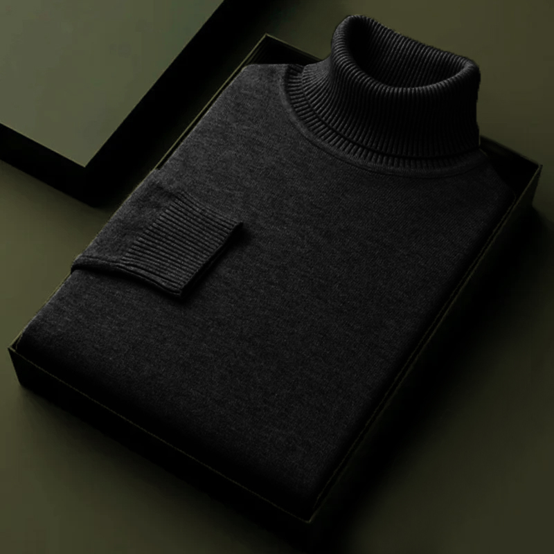 الخريف الرجال عالية الجودة محب - مراجعة Turtleneck Sweater Men وسعره