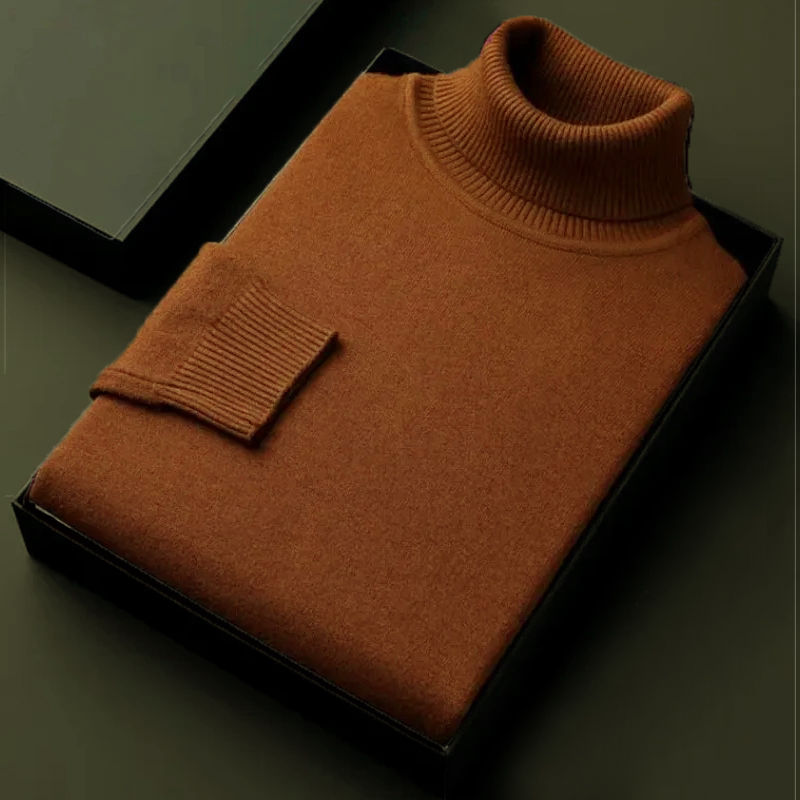 الخريف الرجال عالية الجودة محب - مراجعة Turtleneck Sweater Men وسعره