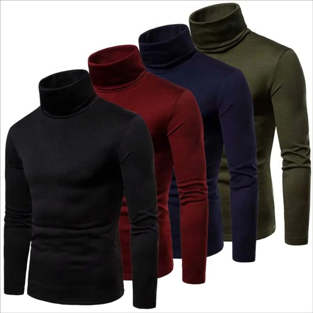 سترات شتوية للرجال بياقة مدورة - مراجعة Turtleneck Sweater Men وسعره