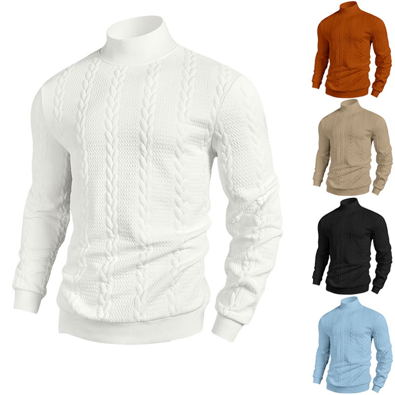 2025 الخريف/الشتاء جديد الأورو - مراجعة Turtleneck Sweater Men وسعره