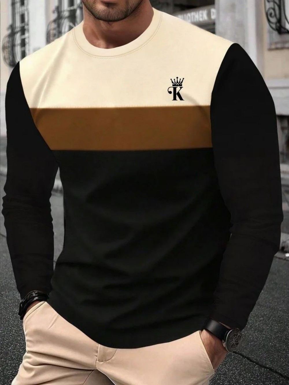 تي شيرت رجالي عصري جديد للخريف - مراجعة Mens Fashion Top وسعره