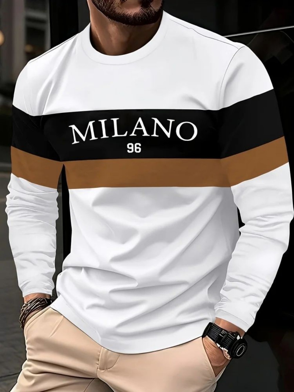 تي شيرت رجالي عصري جديد للخريف - مراجعة Mens Fashion Top وسعره
