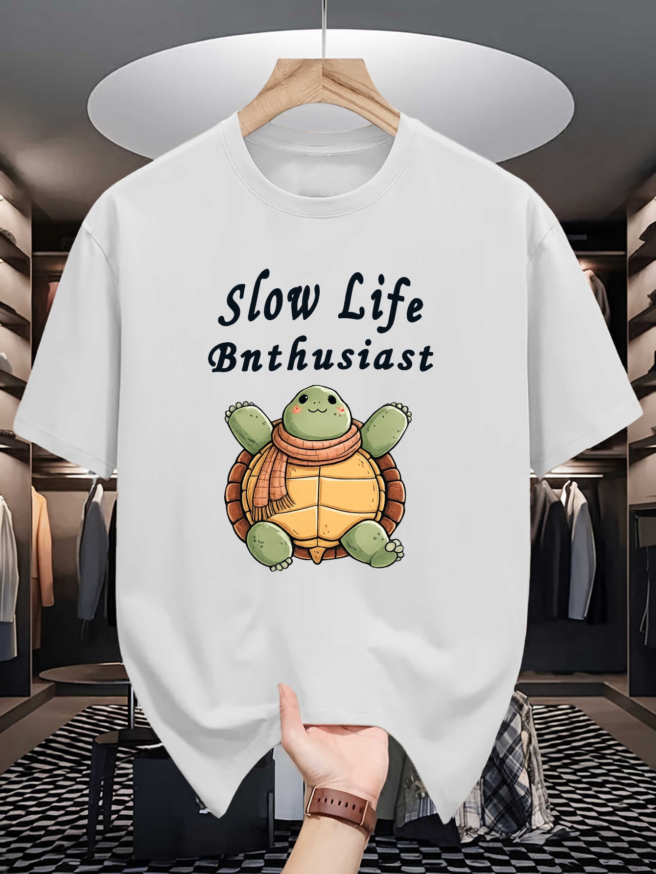 تي شيرت رجالي كحلي بطبعة سلحفا - مراجعة Men'S Fashion Quotes وسعره