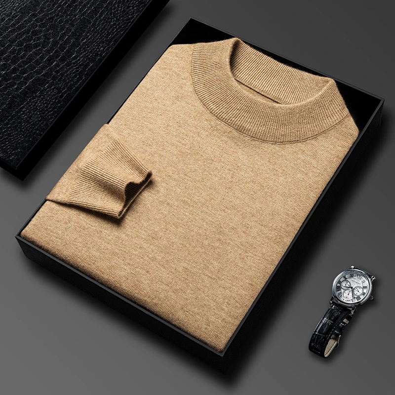 نصف الياقة المدورة تريكو سترة  - مراجعة Turtleneck Sweater Men وسعره