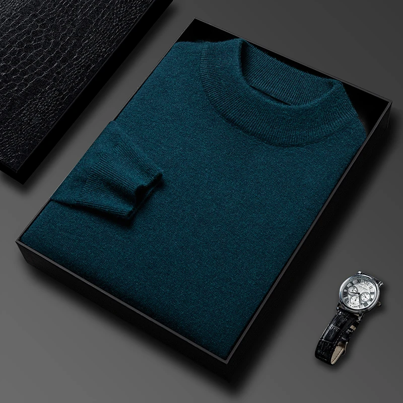 نصف الياقة المدورة تريكو سترة  - مراجعة Turtleneck Sweater Men وسعره