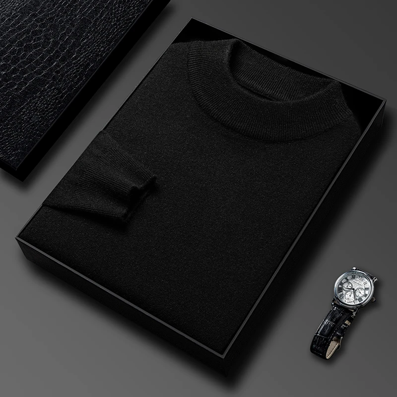 نصف الياقة المدورة تريكو سترة  - مراجعة Turtleneck Sweater Men وسعره