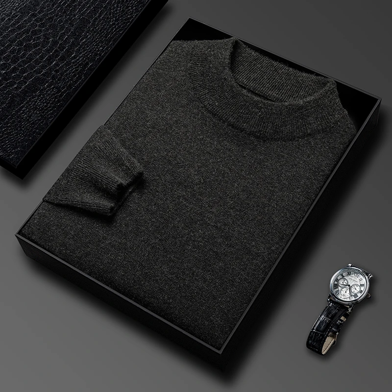 نصف الياقة المدورة تريكو سترة  - مراجعة Turtleneck Sweater Men وسعره