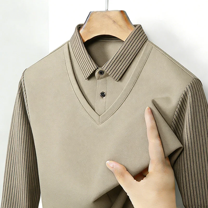 قميص رجالي بياقة مزدوجة وهمية، - مراجعة Mens Fashion Top وسعره