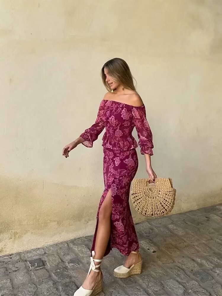 طقم كلاسيكي مثير أنيق مطبوع مك - مراجعة Mens Fashion Summer 2025 وسعره