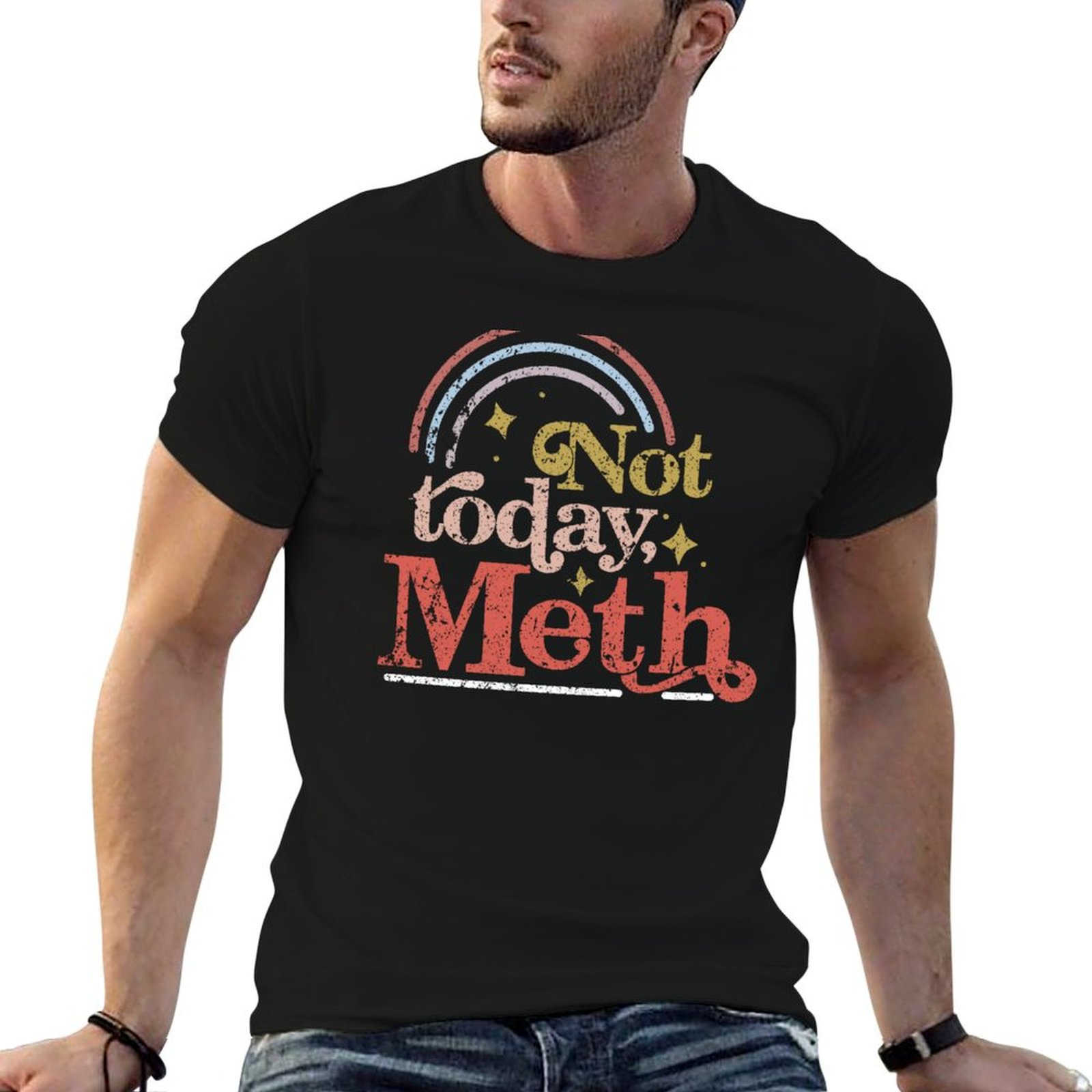 تي شيرت Not Today Meth AA NA R - مراجعة Men'S Fashion Today وسعره