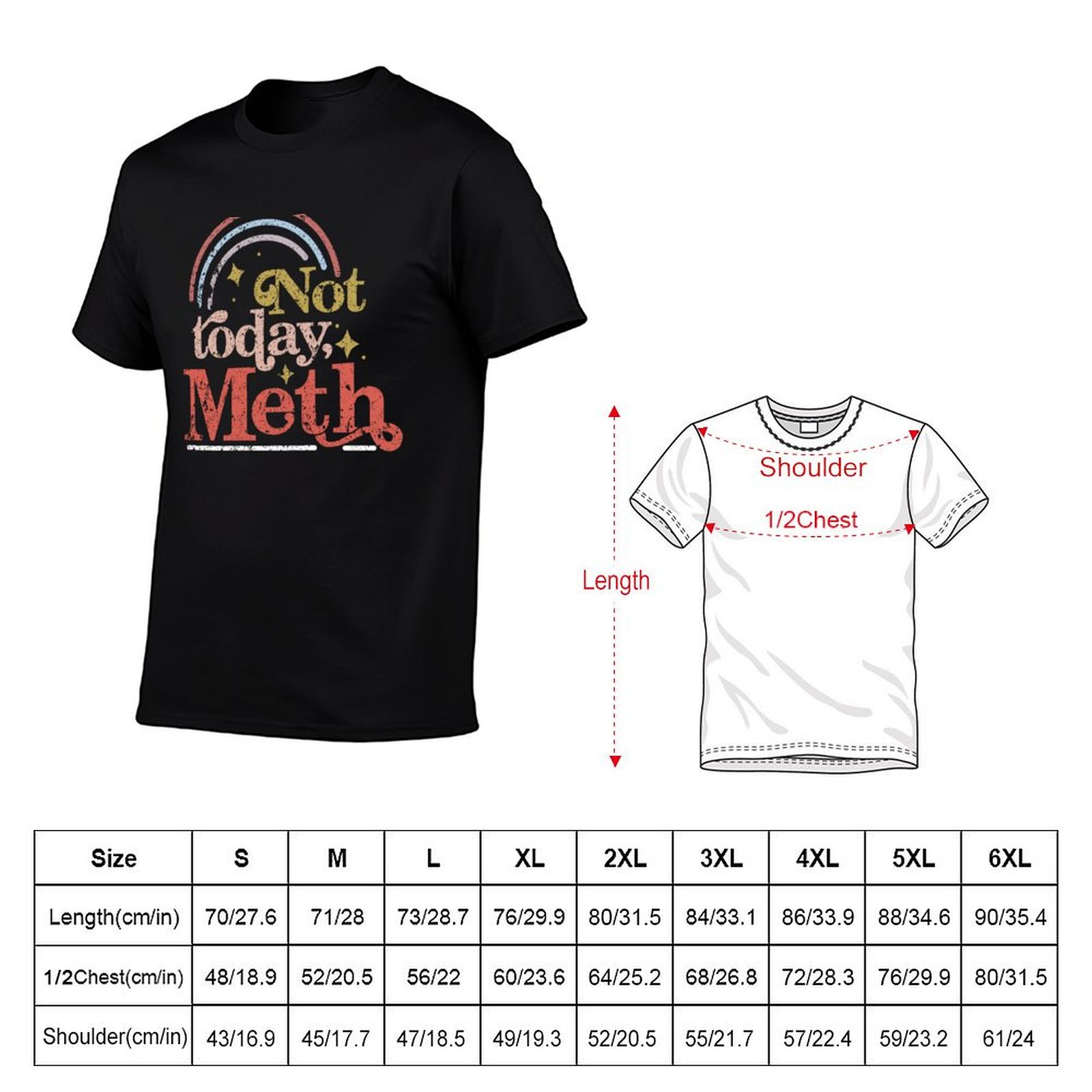 تي شيرت Not Today Meth AA NA R - مراجعة Men'S Fashion Today وسعره