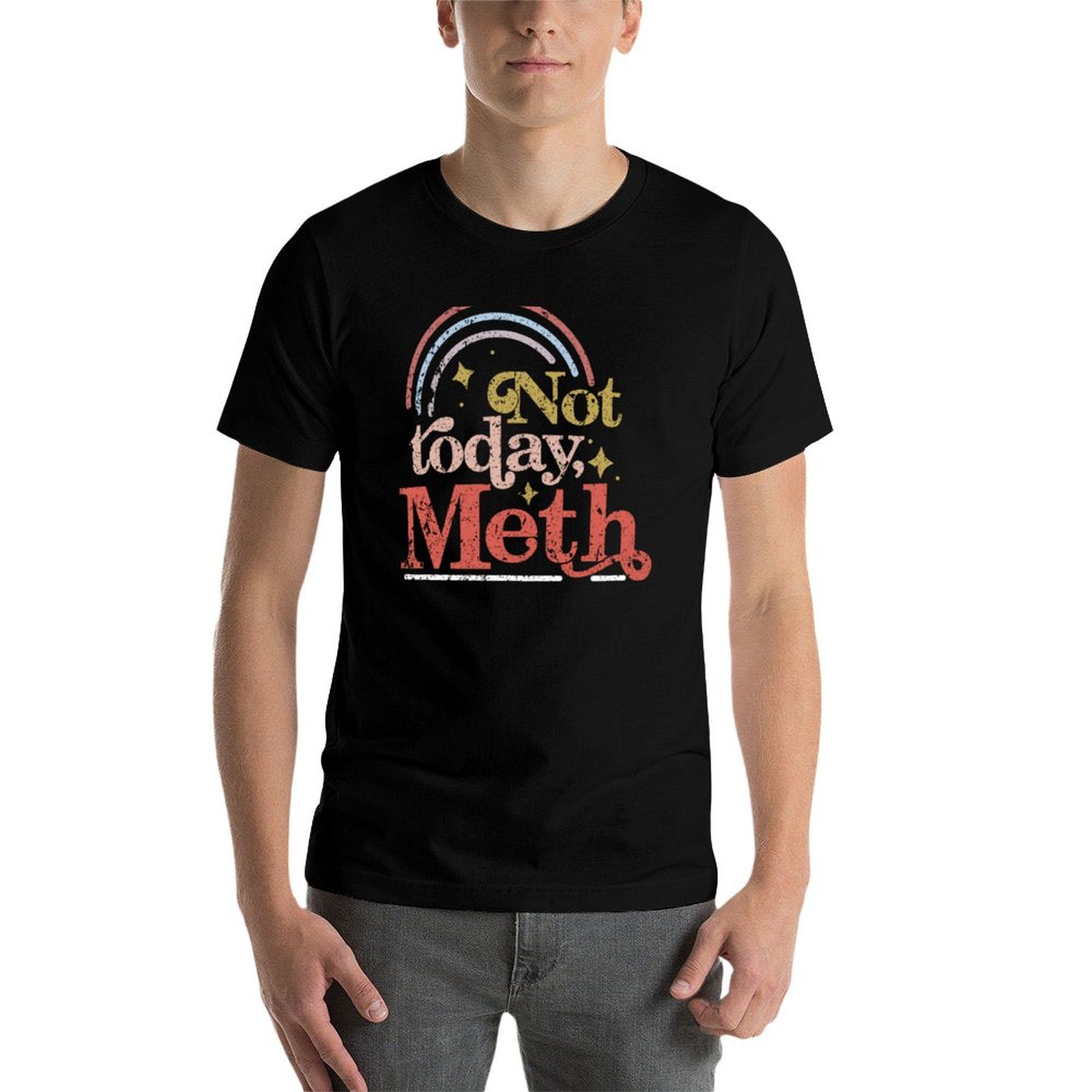 تي شيرت Not Today Meth AA NA R - مراجعة Men'S Fashion Today وسعره