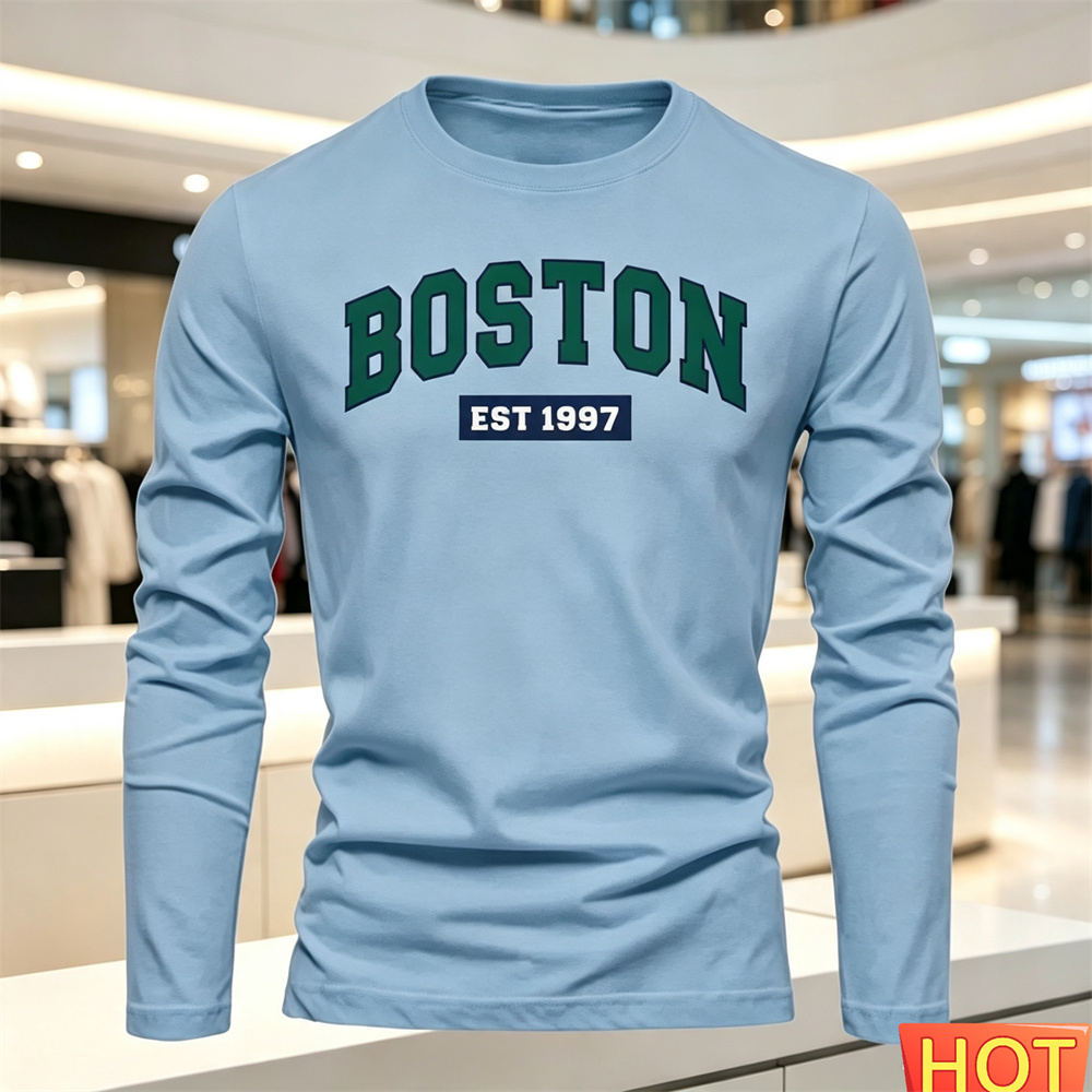 تي شيرت رجالي بأكمام طويلة للخ - مراجعة Mens Fashion Top وسعره