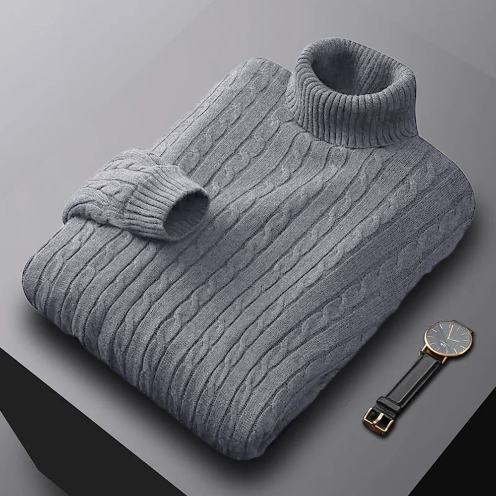 2026 سترة رجالية جديدة برقبة ع - مراجعة Turtleneck Sweater Men وسعره