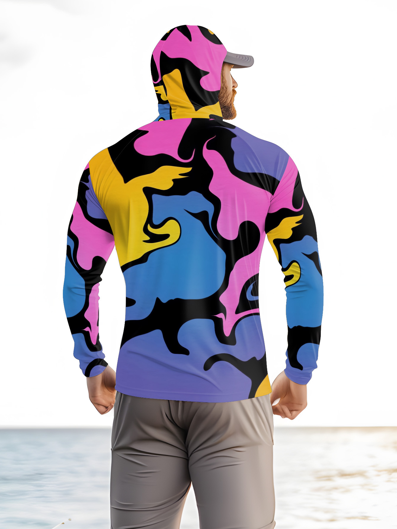 قميص رجالي طويل الأكمام مطبوع  - مراجعة Mens Fashion Top وسعره