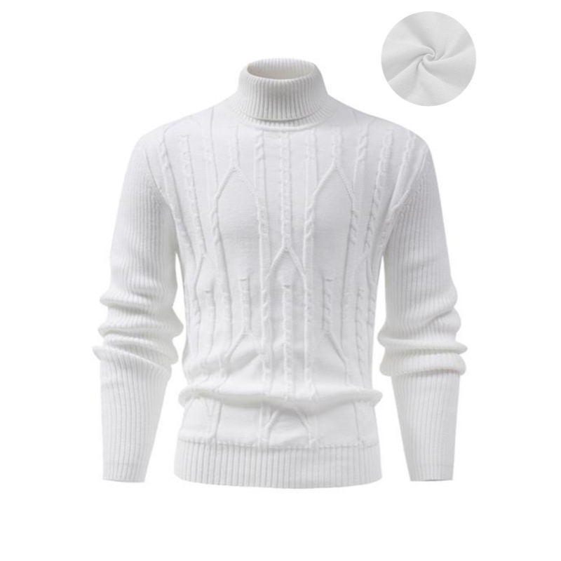 سترة محبوكة بياقة مدورة للرجال - مراجعة Turtleneck Sweater Men وسعره