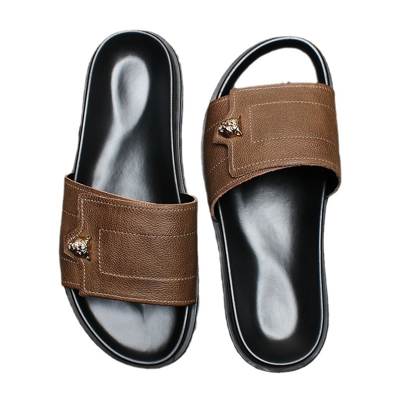 2025 جديد شبشب جلد طبيعي المعا - مراجعة Mens Fashion Summer 2025 وسعره