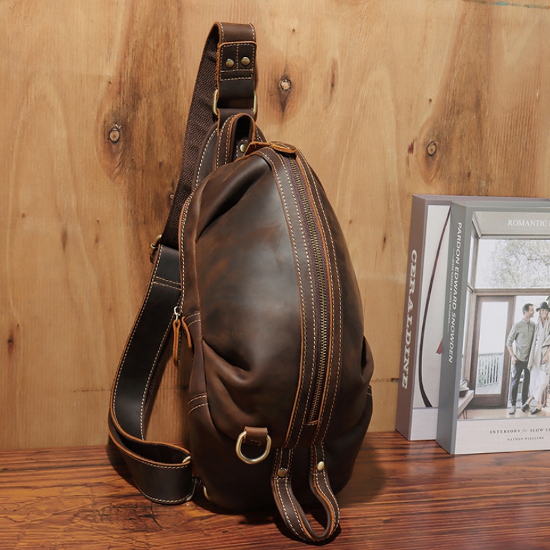 حقيبة صدر للرجال من الجلد الطب - مراجعة Men'S Fashion Bag وسعره
